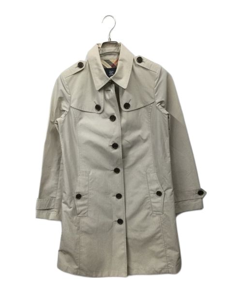 BURBERRY LONDON（バーバリーロンドン）BURBERRY LONDON (バーバリー ロンドン) ノバチェックロングステンカラーコート ベージュ サイズ:40の古着・服飾アイテム