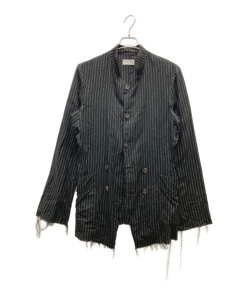 BED J.W. FORD（ベッドフォード）BED J.W. FORD (ベッドフォード) Stand Collar Stripe Jacket ブラック サイズ:1の古着・服飾アイテム