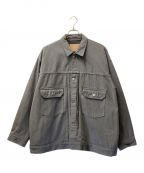 Graphpaperグラフペーパー）の古着「Colorfast Denim Jacket /カラーファストデニムジャケット」｜グレー