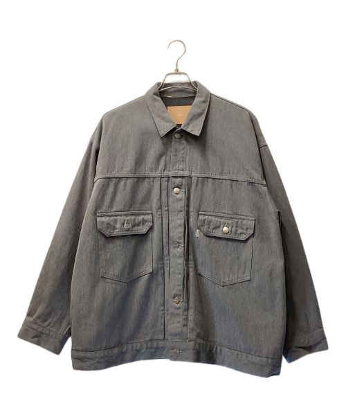 Graphpaper（グラフペーパー）Graphpaper (グラフペーパー) Colorfast Denim Jacket /カラーファストデニムジャケット グレー サイズ:1の古着・服飾アイテム