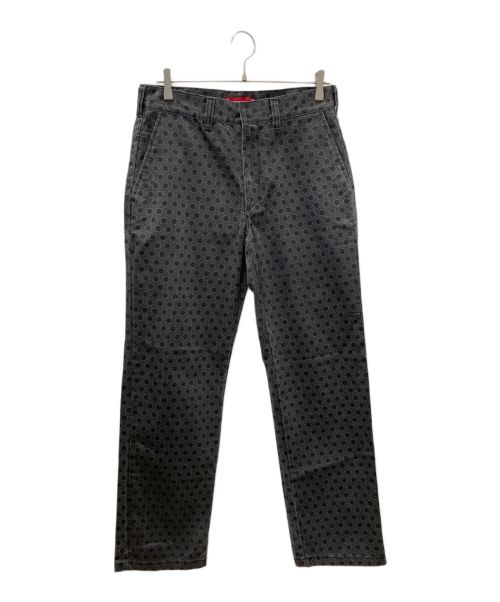 SUPREME（シュプリーム）SUPREME (シュプリーム) Monogram Work Pant ブラック サイズ:W30の古着・服飾アイテム