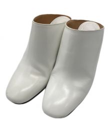 Maison Margiela（メゾンマルジェラ）の古着「Leather Mules」｜ホワイト