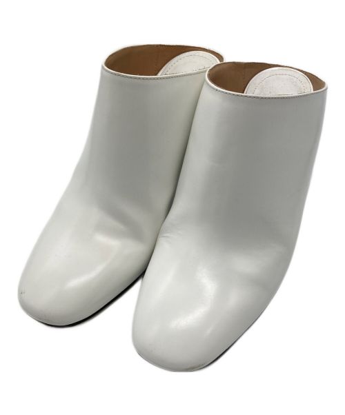 Maison Margiela（メゾンマルジェラ）Maison Margiela (メゾンマルジェラ) Leather Mules ホワイト サイズ:36の古着・服飾アイテム