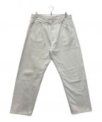 STEVEN ALANスティーブンアラン）の古着「13.5oz DENIM 5P BAGGY TAPERED PANTS」｜ベージュ