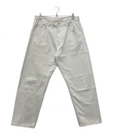 STEVEN ALAN（スティーブンアラン）の古着「13.5oz DENIM 5P BAGGY TAPERED PANTS」｜ベージュ