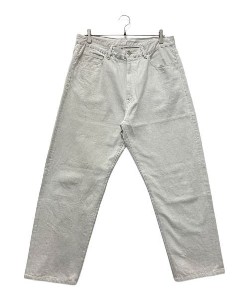 STEVEN ALAN（スティーブンアラン）STEVEN ALAN (スティーブンアラン) 13.5oz DENIM 5P BAGGY TAPERED PANTS ベージュ サイズ:XLの古着・服飾アイテム