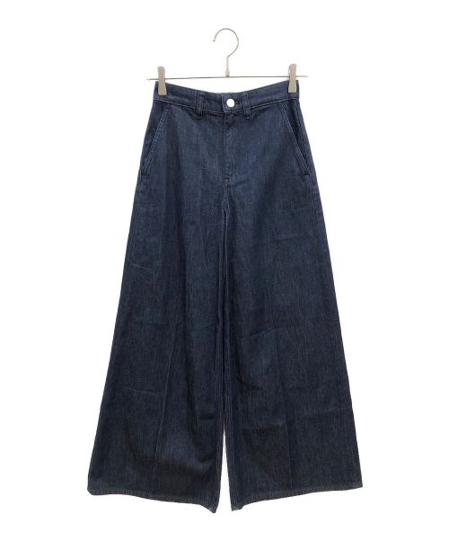 theory（セオリー）theory (セオリー) デニムパンツ　Drape Denim HW Wide Trouser D インディゴ サイズ:23の古着・服飾アイテム