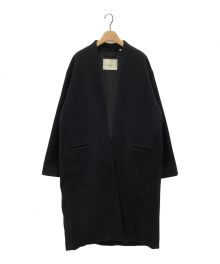 gold（ゴールド）の古着「TASMANIA WOOL NO COLLAR COAT」｜ブラック