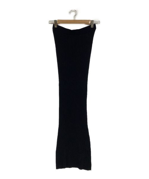 Whim Gazette（ウィムガゼット）Whim Gazette (ウィムガゼット) ニットフィットスカート ブラック サイズ:38の古着・服飾アイテム
