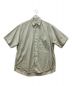 AURALEE（オーラリー）の古着「WASHED FINX TWILL HALF SLEEVED BIG SHIRTS」｜ライトグリーン