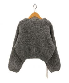 HER LIP TO（ハーリップトゥ）の古着「Mohair Blend Knit Pullover」｜グレー