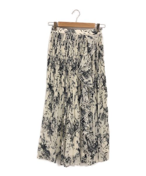 HER LIP TO（ハーリップトゥ）HER LIP TO (ハーリップトゥ) Pleated Chiffon Long Skirt アイボリー サイズ:Sの古着・服飾アイテム