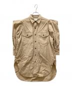 HYKEハイク）の古着「C/H MILITARY SHIRT」｜ベージュ