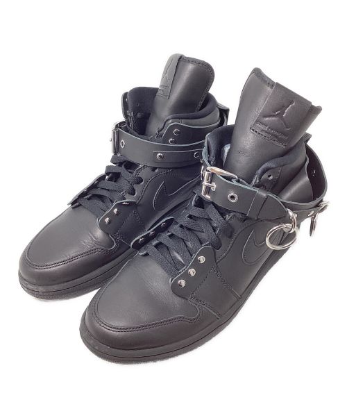 NIKE（ナイキ）NIKE (ナイキ) COMME des GARCONS HOMME PLUS (コムデギャルソンオムプリュス) AIR JORDAN 1 HI STRAP SP-C(エアジョーダンワンハイストラップSP-C) ブラック サイズ:27の古着・服飾アイテム