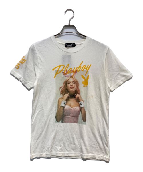 Hysteric Glamour（ヒステリックグラマー）Hysteric Glamour (ヒステリックグラマー) PLAY BOY (プレイボーイ) ASHLEY SMITH プリント Tシャツ アイボリー サイズ:Sの古着・服飾アイテム