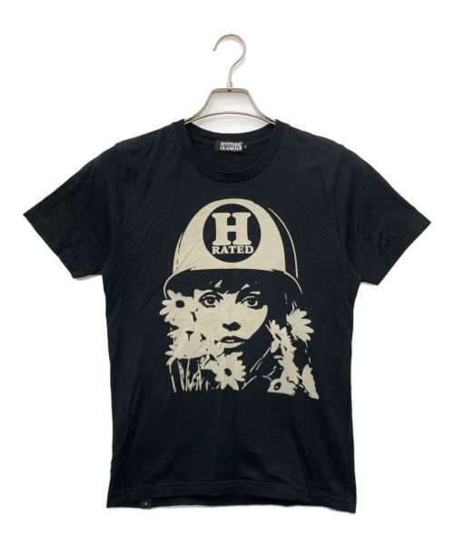 Hysteric Glamour（ヒステリックグラマー）Hysteric Glamour (ヒステリックグラマー) H RATEDガールグラフィックバックロゴTシャツ ブラック サイズ:Sの古着・服飾アイテム