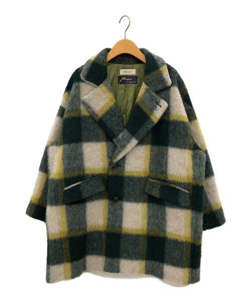 SLOBE citron（スローブシトロン）SLOBE citron (スローブシトロン) shaggy check short coat グリーン サイズ:38の古着・服飾アイテム