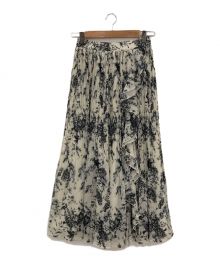 HER LIP TO（ハーリップトゥ）の古着「Pleated chiffon long skirt」｜アイボリー