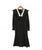 HER LIP TOハーリップトゥ）の古着「Costes Midi Dress」｜ブラック