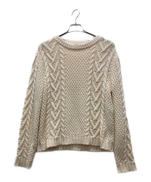 Max Mara WEEK END LINE（マックスマーラ ウイークエンドライン）Max Mara WEEK END LINE (マックスマーラ ウイークエンドライン) Sagoma Cable Knit アイボリー サイズ:Ⅿの古着・服飾アイテム