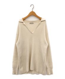 ENOF（イナフ）の古着「cropped knit」｜アイボリー