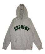 SUPREMEシュプリーム）の古着「Chenille Arc Logo Hooded Sweatshirt」｜グレー