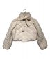 中古・古着 epine (エピヌ) fur ribbon quilting short down coat アイボリー サイズ:不明：9000円