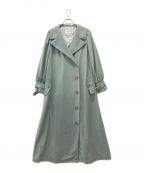 HER LIP TOハーリップトゥ）の古着「Belted Dress Trench Coat」｜グリーン