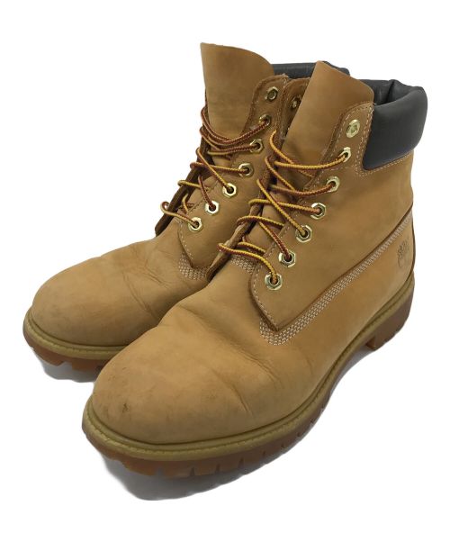 Timberland（ティンバーランド）Timberland (ティンバーランド) レースアップブーツ　レザーブーツ　編み上げブーツ ブラウン サイズ:9 1/2の古着・服飾アイテム