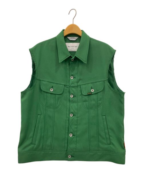 DAIRIKU（ダイリク）DAIRIKU (ダイリク) Regular Polyester Vest グリーン サイズ:Lの古着・服飾アイテム