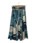 UNTITLED (アンタイトル) アートブロッキングプリントスカート ブルー：8000円