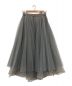 Belle vintage (ベル ヴィンテージ) デニムドッキングボリュームチュール×オーガンジースカート グレー サイズ:M：7000円