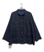 Porter Classicポータークラシック）の古着「FARMER’S LINEN MIL. ZIP-UP JACKET」｜インディゴ