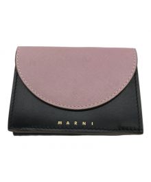 MARNI（マルニ）の古着「3つ折り財布」｜ブラック×ピンク