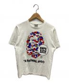 A BATHING APEアベイシングエイプ）の古着「XXV Ape Head Tee」｜ホワイト