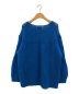 CLANE (クラネ) HALF SHEER LOOSE MOHAIR KNIT TOPS ブルー サイズ:1：10000円