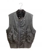 Maison Margielaメゾンマルジェラ）の古着「16AW Docking Vest （ドッキングベスト）」｜グレー×ブラック