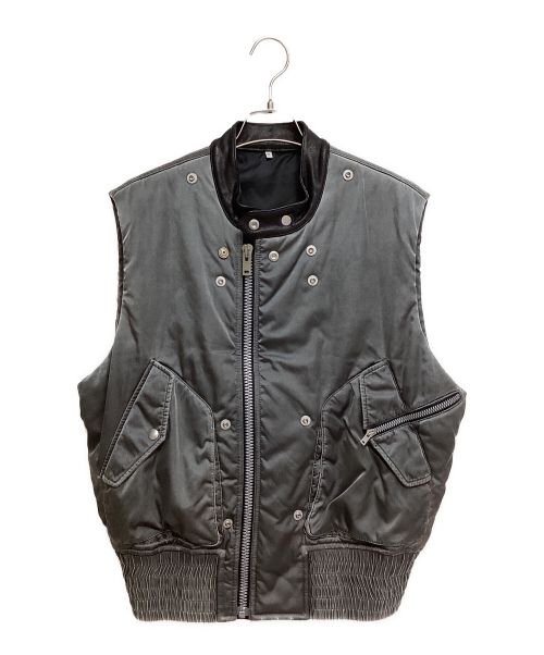 Maison Margiela（メゾンマルジェラ）Maison Margiela (メゾンマルジェラ) 16AW Docking Vest （ドッキングベスト） グレー×ブラック サイズ:50の古着・服飾アイテム