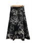 ANAYI (アナイ) スケッチフラワージャガードフレアスカート ブラック サイズ:36：10000円