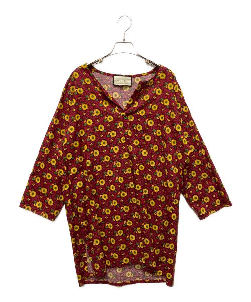 GUCCI（グッチ）GUCCI (グッチ) SUNFLOWER CAFTAN SHIRT サイズ:44の古着・服飾アイテム