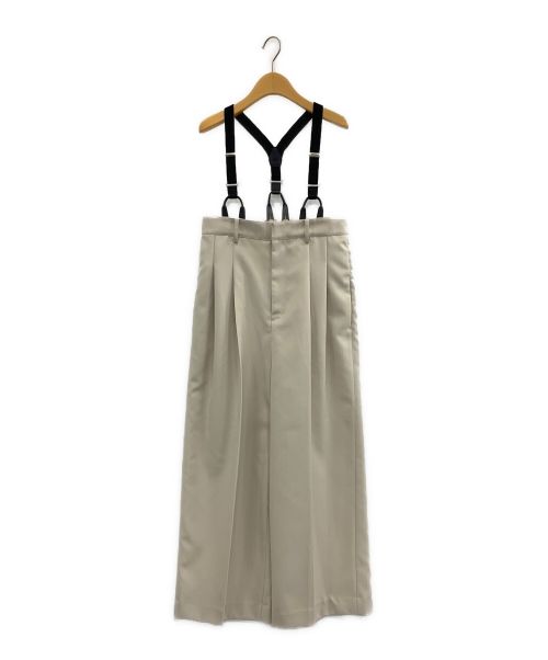 Louren（ローレン）Louren (ローレン) suspenders wide pants アイボリー サイズ:Mの古着・服飾アイテム