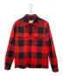 WOOLRICH（ウールリッチ）の古着「ALASKAN WOOL CHECK OVERSHIRT」｜レッド×ブラック