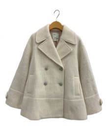 HER LIP TO（ハーリップトゥ）の古着「Odette Wool-Blend Coat」｜アイボリー