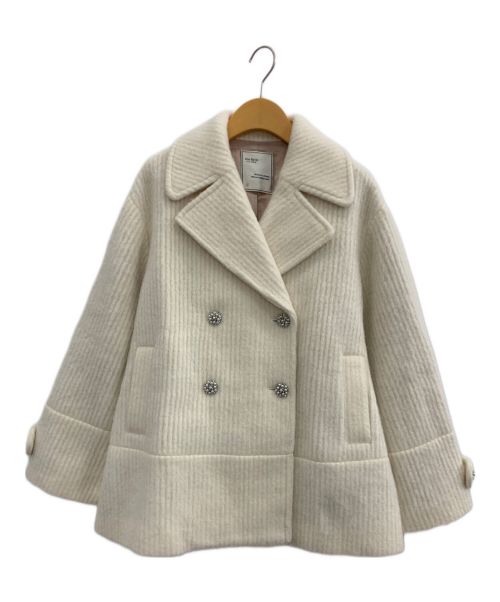 HER LIP TO（ハーリップトゥ）HER LIP TO (ハーリップトゥ) Odette Wool-Blend Coat アイボリー サイズ:Mの古着・服飾アイテム