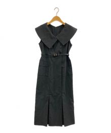 HER LIP TO（ハーリップトゥ）の古着「Saint Charles Big Collar Dress」｜グレー