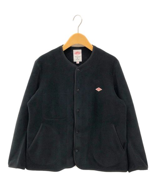 DANTON（ダントン）DANTON (ダントン) FLEECE COLLARLESS JACKET ブラック サイズ:36の古着・服飾アイテム