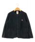 DANTON（ダントン）の古着「FLEECE COLLARLESS JACKET」｜ブラック