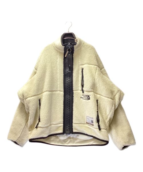 Maison MIHARA YASUHIRO（メゾン ミハラ ヤスヒロ）Maison MIHARA YASUHIRO (メゾン ミハラ ヤスヒロ) Wide Back Boa Blouson /ワイドバックボアブルゾン アイボリー サイズ:46の古着・服飾アイテム