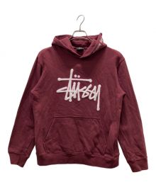 stussy（ステューシー）の古着「ワッペンロゴスウェット」｜ワインレッド