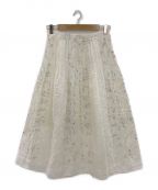 PJC KAZUKO ONISHIピージェーシーカズコオオニシ）の古着「刺繍スカート」｜アイボリー